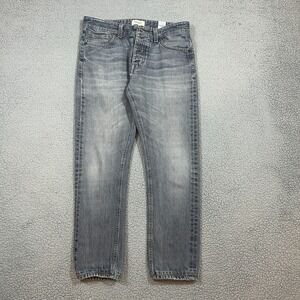 Suitsupply Jeans Mens 32 Candiani Denim Selvedge Light Wash Gray Slim Straight